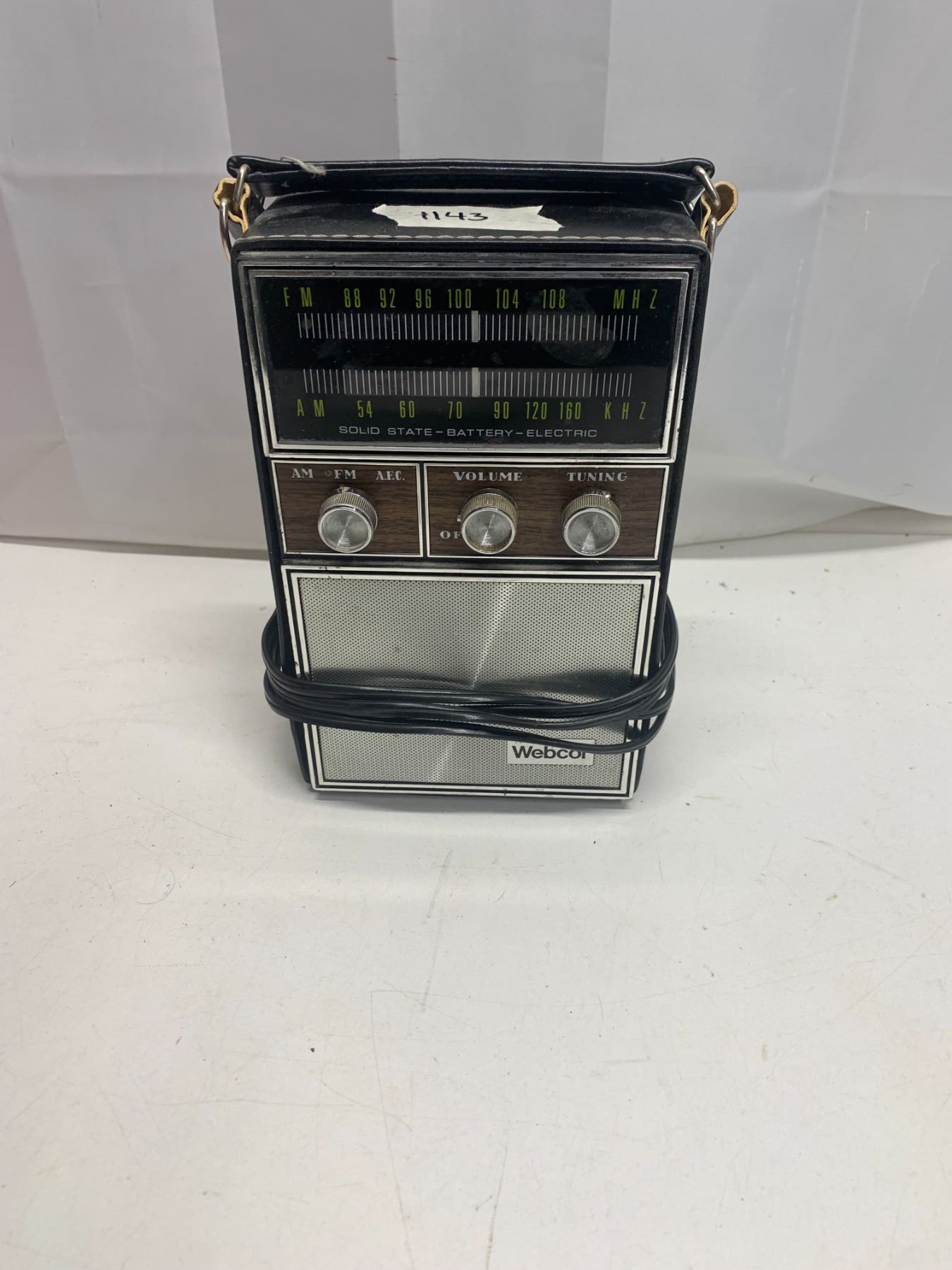Webcor electric radio - Schmalz Auctions