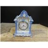 Image 1 : Coral brand, wind up, ceramic table clock, 5"x7x2.5"