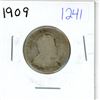 Image 1 : 1909 Canadian silver, 25 cent coin