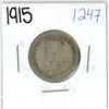 Image 1 : 1915 Canadian silver, 25 cent coin