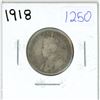 Image 1 : 1918 Canadian silver, 25 cent coin