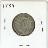 Image 2 : 1939 Canadian silver, 25 cent coin