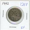Image 1 : 1942 Canadian silver, 25 cent coin