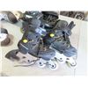 Image 3 : pair of skates and 2 pairs of rollerblades