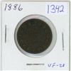 Image 1 : 1886 Canadian large penny, 1 cent coin