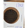 Image 3 : 1886 Canadian large penny, 1 cent coin