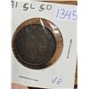 Image 3 : 1891 Canadian large penny, 1 cent coin