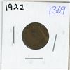Image 1 : 1922 Canadian penny, 1 cent coin