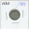 Image 1 : 1930 Canadian 10 cent silver coin