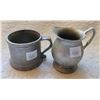 Image 1 : antique pewter mug & creamer cup