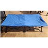Image 2 : "Quest" folding stadium chair - has tags, appears unused & "Regalo" Toddler folding cot, c/w bed she