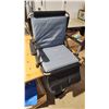 Image 5 : "Quest" folding stadium chair - has tags, appears unused & "Regalo" Toddler folding cot, c/w bed she