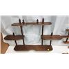 Image 5 : 4 small wooden decorative wall hanging shelves - 24" w & 27"w