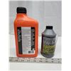 Image 4 : Sealed "STIHL" chainsaw chain oil (date says Jan 2023) & bottle of brake fluid - opened, 2/3rds full