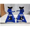 Image 4 : Pair of blue, 2 ton jack stands