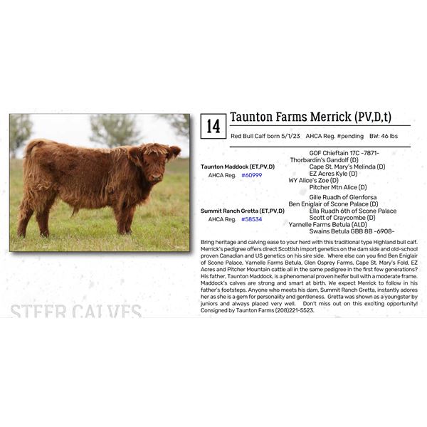 Taunton Farms Merrick (PV,D,t)