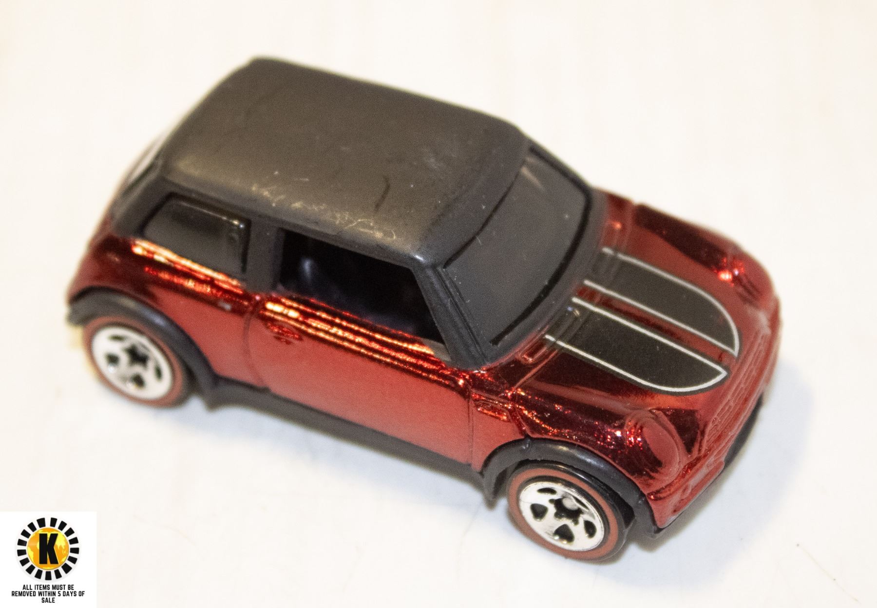 RED LINE HOT WHEELS MINI COOPER 2001