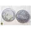 Image 1 : PAIR OF LARGE ALCAN KITIMAT CANADA TOKENS