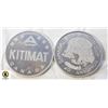 Image 2 : PAIR OF LARGE ALCAN KITIMAT CANADA TOKENS