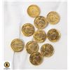 Image 1 : LOT OF OLD MINI MAXIMIILION GOLD PLATED COINS