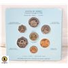 Image 1 : 1983 STATES OF JERSEY 7 COIN UNCIRCULATED SET IN