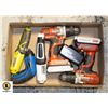 Image 1 : FLAT OF WORKING POWER DRILLS/SOME NO BATTERY