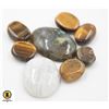 Image 1 : #19- MOONSTONE & TIGER EYE ,LABRADORITE 115.35CT