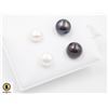 Image 1 : #221-NATURAL AKOYA PEARL STUD EARRINGS /2 PAIRS