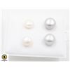 Image 1 : #204-NATURAL AKOYA PEARL STUD EARRINGS /2 PAIRS