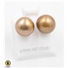 Image 1 : #197-NATURAL AKOYA PEARL STUD EARRINGS