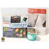 XMAS ITEMS INCLUDES COLOR BRIGHT OUTDOOR LIGHTS