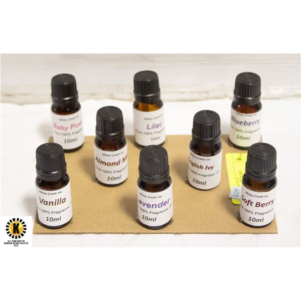 NEW 8 BOTTLES 10 ML PURE QUALITY ASSORTED