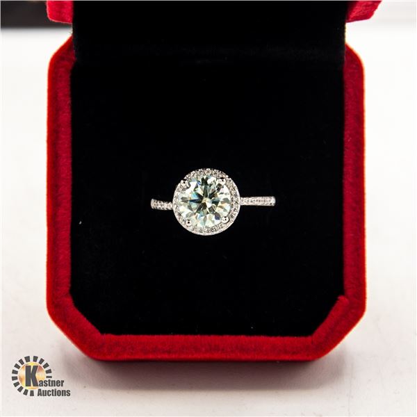 #589- GRA CERTIFIED W 2.00 CARAT MOISSANITE VVS D