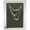#578-3 X 45-50 CM LONG NECKLACES W. LOBSTER CLASP