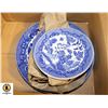 Image 1 : 6 PIECES BLUE WILLOW OCCUPIED JAPAN PLATES