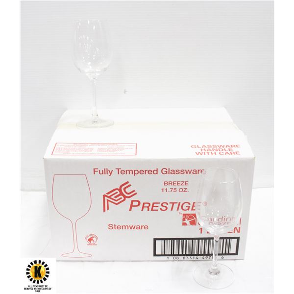 CASE OF CARDINAL 11.75 OZ WINE GLASSES - 12 TOTAL