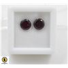 Image 1 : #259- UNHEATED DARK RED GARNET GEMSTONE 3.15MM