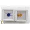 Image 1 : #231- BLUE SAPPHIRE 2.85CT & YELLOW SAPPHIRE 2.65C
