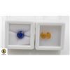 Image 1 : #231- BLUE SAPPHIRE 2.85CT & YELLOW SAPPHIRE 2.65C