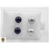 Image 1 : #209-NATURAL AKOYA PEARL EARRINGS 2 PAIR