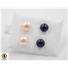 Image 1 : #204-NATURAL AKOYA PEARL EARRINGS 2 PAIR