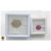 Image 1 : #107-HEATED RUBY 3.55CT & MOONSTONE 9.68CT