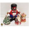 Image 1 : BOX OF CERAMIC CHRISTMAS LIGHT UP FIGURINES