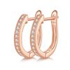 Image 1 : SINGLE HALF ROW EARRINGS S925 SILVER ROSE GOLD