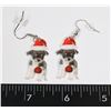 Image 1 : NEW CHRISTMAS PUPPY DROP EARRINGS