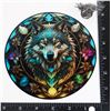 Image 1 : NEW 6" DIAMETER WOLF THEME HANGING WINDOW