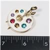 Image 1 : NEW RHINESTONE PAINTERS PALETTE BROCH