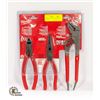 Image 1 : MILWAUKEE 3 PIECE COMFORT GRIP PLIERS SET