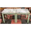 Image 1 : PAIR OF GENUINE MARBLE TOP END TABLES 23" X 18"