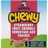 Image 1 : 4 NEW BOXES OF QUAKER CHEWY STRAWBERRY CRUMBLE